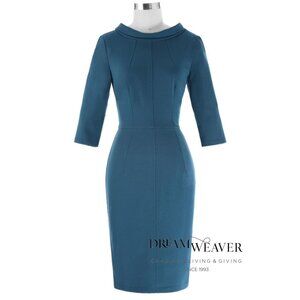 Teal Retro Dress